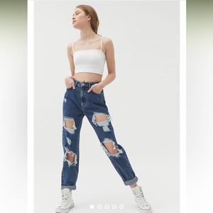 BDG Urban Outfitters Mom High Rise Distressed Jeans